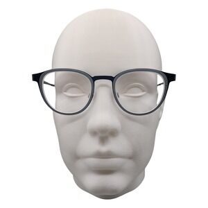 Bevel 6532 Rosa MBSY Blue Round Eyeglasses 47-21 Titanium Acetate Frames